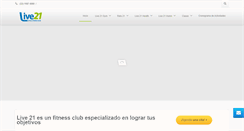 Desktop Screenshot of live21gym.com
