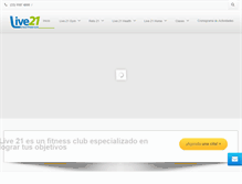 Tablet Screenshot of live21gym.com